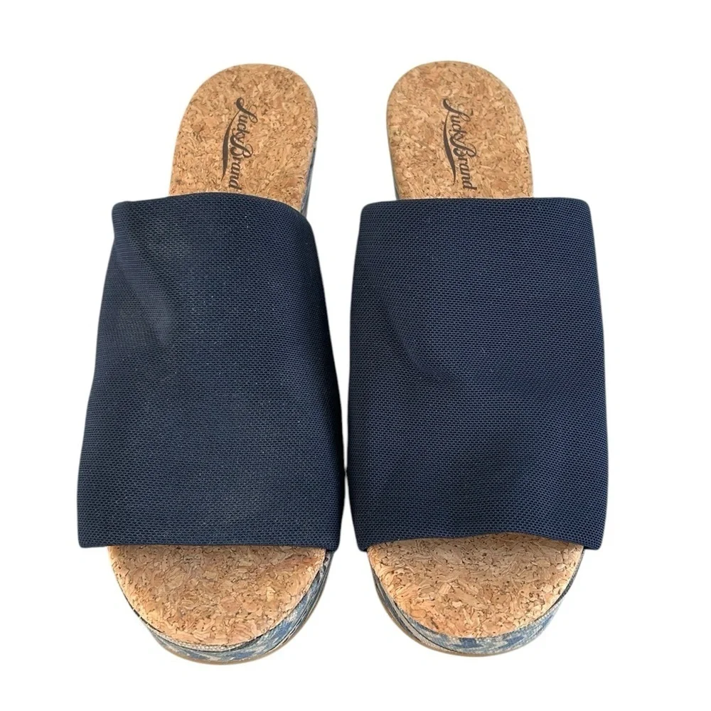 Lucky Brand Blue Marilyn‎ Cork  Wedge Sandal
